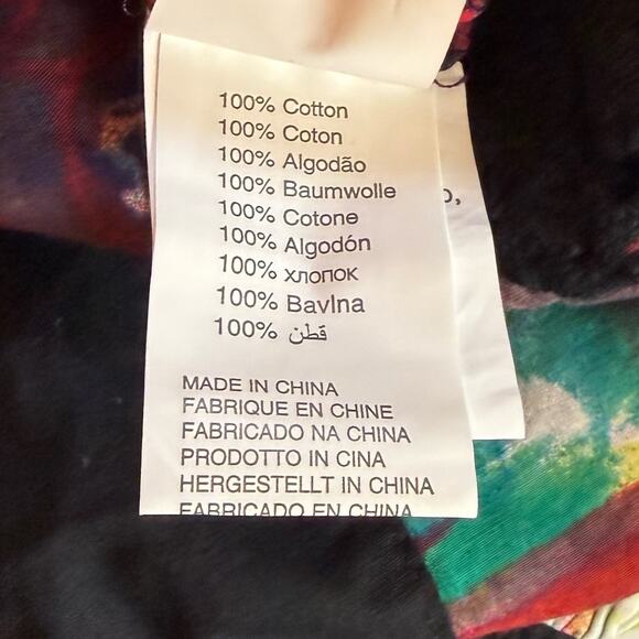 NEW Desigual Reina Dal Maxi Dress Women’s Size 44 (L/XL) Boho Art Print Crochet - Picture 8 of 9